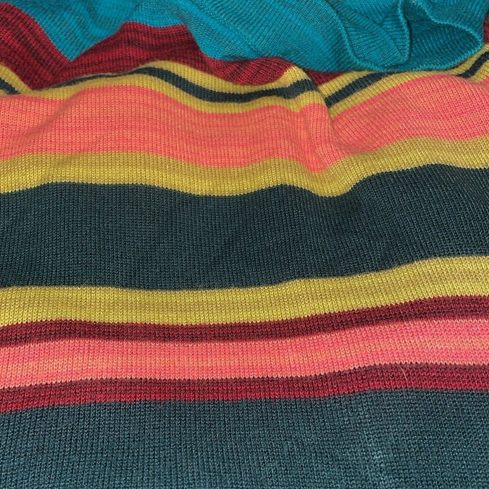 Free People lightweight striped sweater in gorgeous fall colors. Size M G4 - Picture 5 of 5